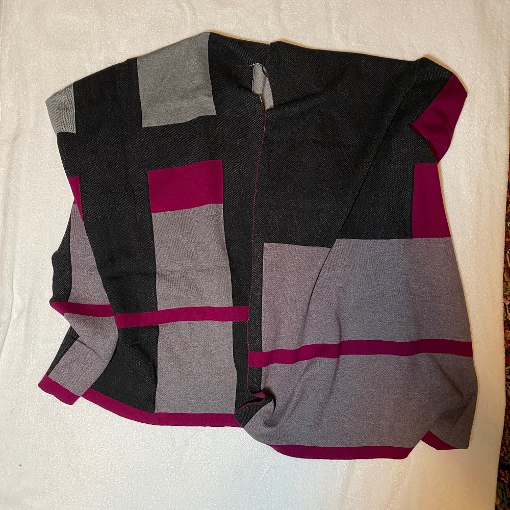 LAUREN RALPH LAUREN Jacquard Poncho Sweater